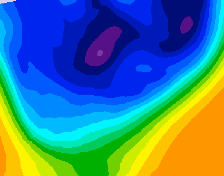 GDPS 500 millibar geopotential height 192 hour forecast chart for Canada based on 2026/03/01 1200Z data