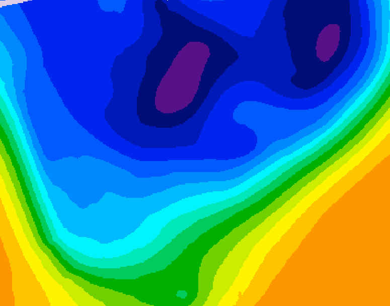 GDPS 500 millibar geopotential height 198 hour forecast chart for Canada based on 2026/03/01 1200Z data