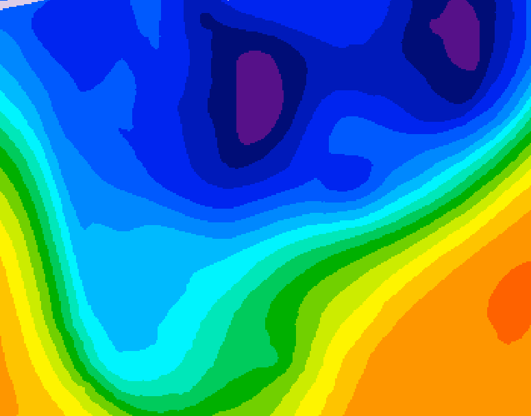 GDPS 500 millibar geopotential height 210 hour forecast chart for Canada based on 2026/03/01 1200Z data
