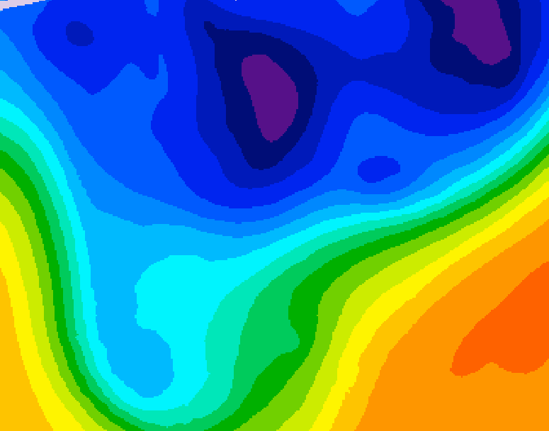 GDPS 500 millibar geopotential height 216 hour forecast chart for Canada based on 2026/03/01 1200Z data
