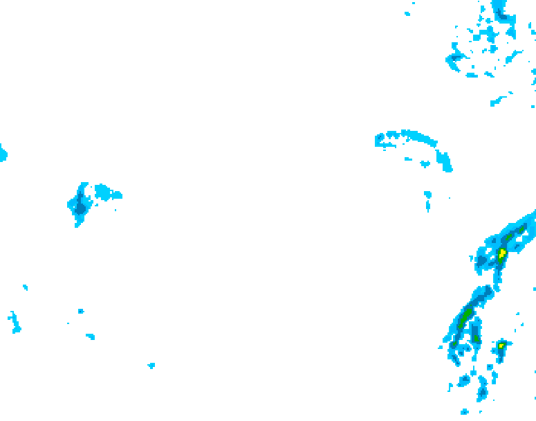 GDPS precipitation 006 hour forecast chart for Canada based on 2026/03/01 0000Z data