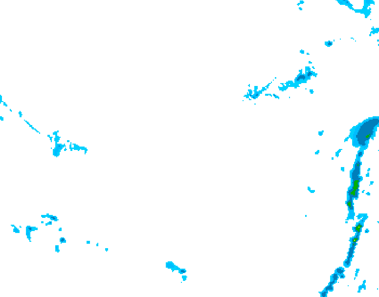GDPS precipitation 018 hour forecast chart for Canada based on 2026/03/01 0000Z data