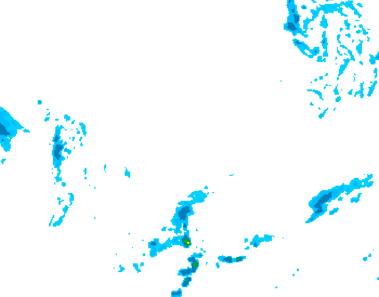 GDPS precipitation 132 hour forecast chart for Canada based on 2026/03/01 0000Z data