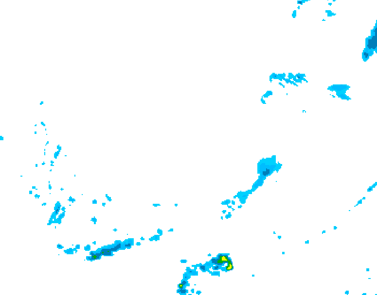 GDPS precipitation 222 hour forecast chart for Canada based on 2026/03/01 0000Z data