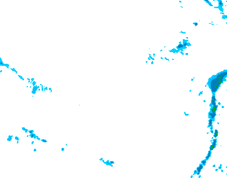 GDPS precipitation 006 hour forecast chart for Canada based on 2026/03/01 1200Z data