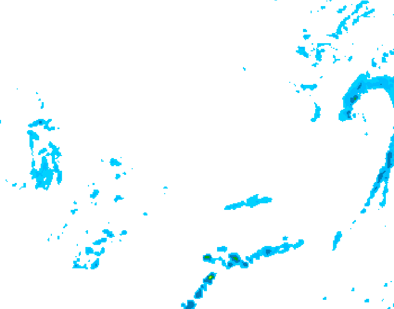 GDPS precipitation 090 hour forecast chart for Canada based on 2026/03/01 1200Z data