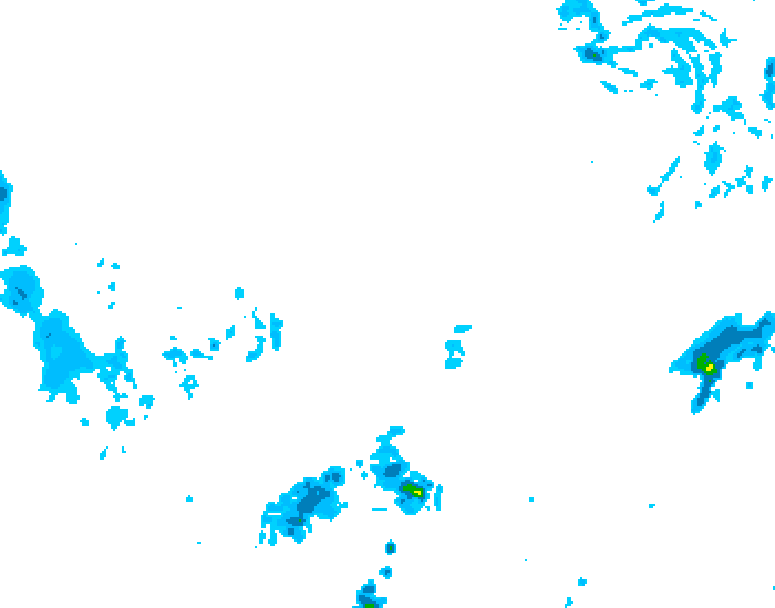 GDPS precipitation 126 hour forecast chart for Canada based on 2026/03/01 1200Z data