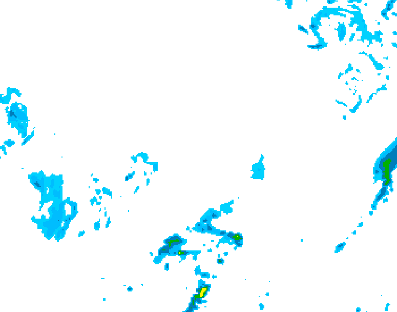GDPS precipitation 132 hour forecast chart for Canada based on 2026/03/01 1200Z data