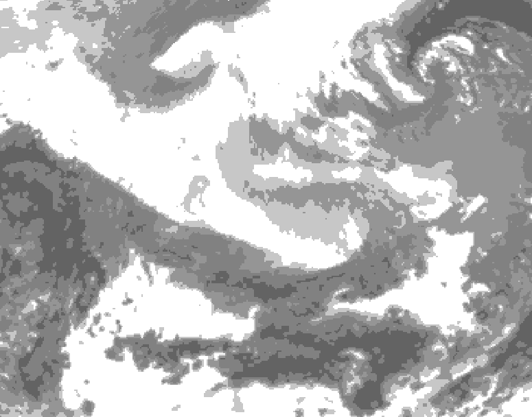 GDPS total cloud 060 hour forecast chart for Canada based on 2026/03/01 0000Z data