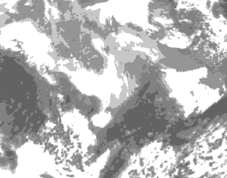 GDPS total cloud 144 hour forecast chart for Canada based on 2026/03/01 0000Z data
