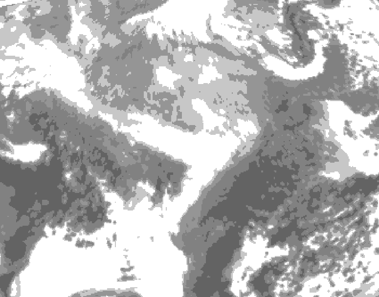 GDPS total cloud 156 hour forecast chart for Canada based on 2026/03/01 0000Z data
