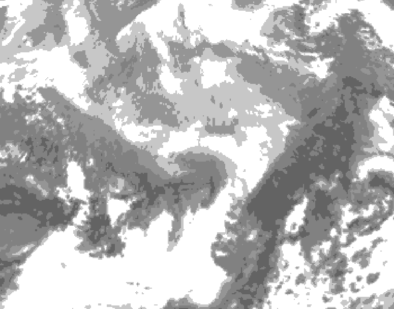 GDPS total cloud 168 hour forecast chart for Canada based on 2026/03/01 0000Z data