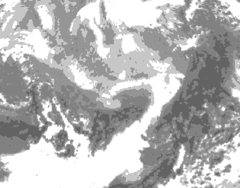 GDPS total cloud 174 hour forecast chart for Canada based on 2026/03/01 0000Z data