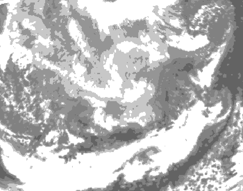 GDPS total cloud 204 hour forecast chart for Canada based on 2026/03/01 0000Z data