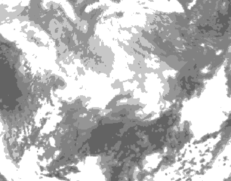 GDPS total cloud 234 hour forecast chart for Canada based on 2026/03/01 0000Z data