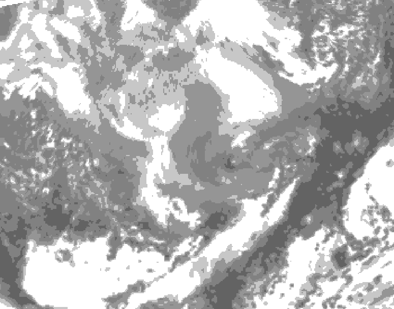 GDPS total cloud 180 hour forecast chart for Canada based on 2026/03/01 1200Z data