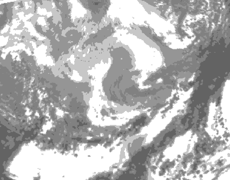 GDPS total cloud 186 hour forecast chart for Canada based on 2026/03/01 1200Z data