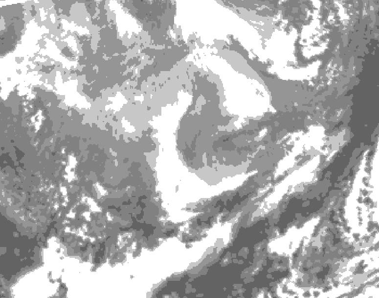 GDPS total cloud 192 hour forecast chart for Canada based on 2026/03/01 1200Z data