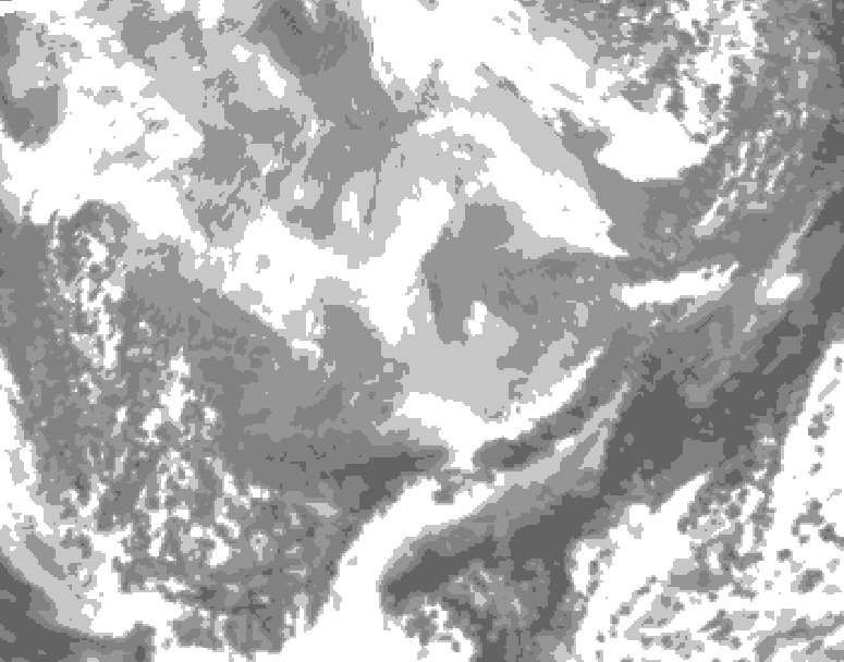 GDPS total cloud 204 hour forecast chart for Canada based on 2026/03/01 1200Z data