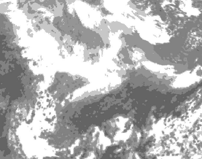 GDPS total cloud 234 hour forecast chart for Canada based on 2026/03/01 1200Z data