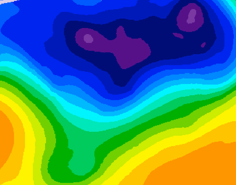 GDPS 500 millibar geopotential height 114 hour forecast chart for Canada based on 2026/03/02 0000Z data