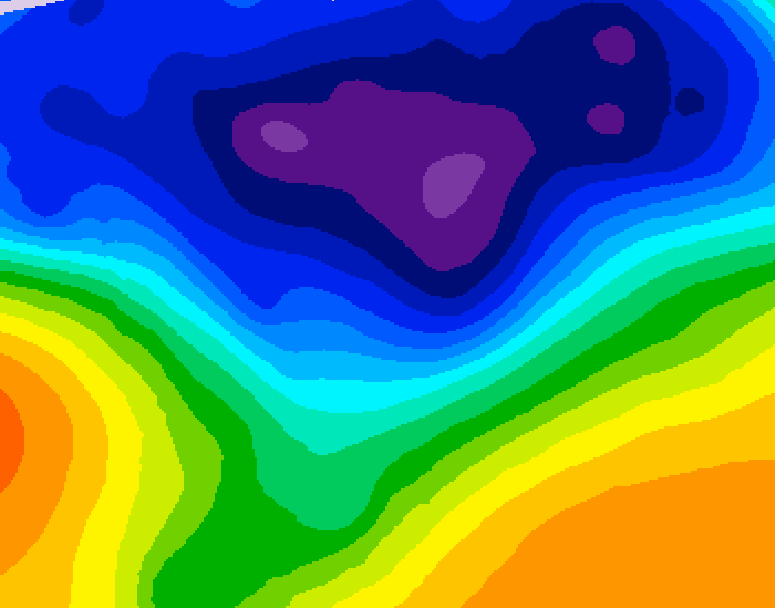GDPS 500 millibar geopotential height 126 hour forecast chart for Canada based on 2026/03/02 0000Z data
