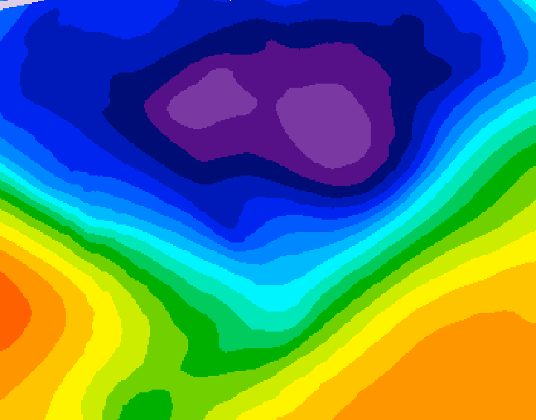 GDPS 500 millibar geopotential height 138 hour forecast chart for Canada based on 2026/03/02 0000Z data