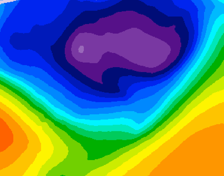 GDPS 500 millibar geopotential height 150 hour forecast chart for Canada based on 2026/03/02 0000Z data
