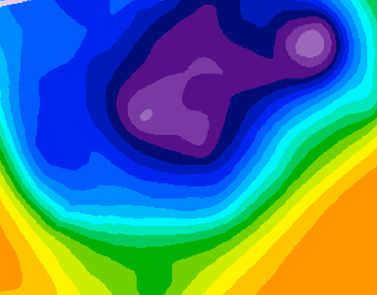 GDPS 500 millibar geopotential height 180 hour forecast chart for Canada based on 2026/03/02 0000Z data
