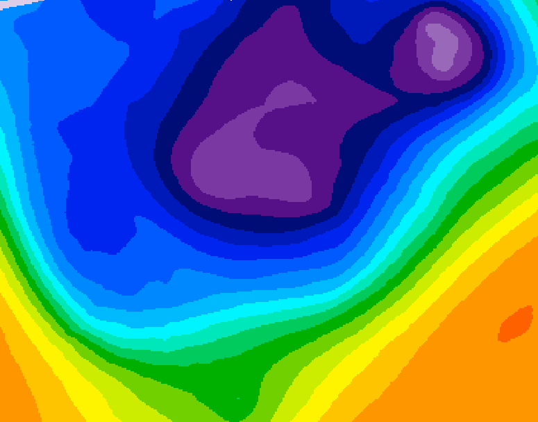 GDPS 500 millibar geopotential height 186 hour forecast chart for Canada based on 2026/03/02 0000Z data