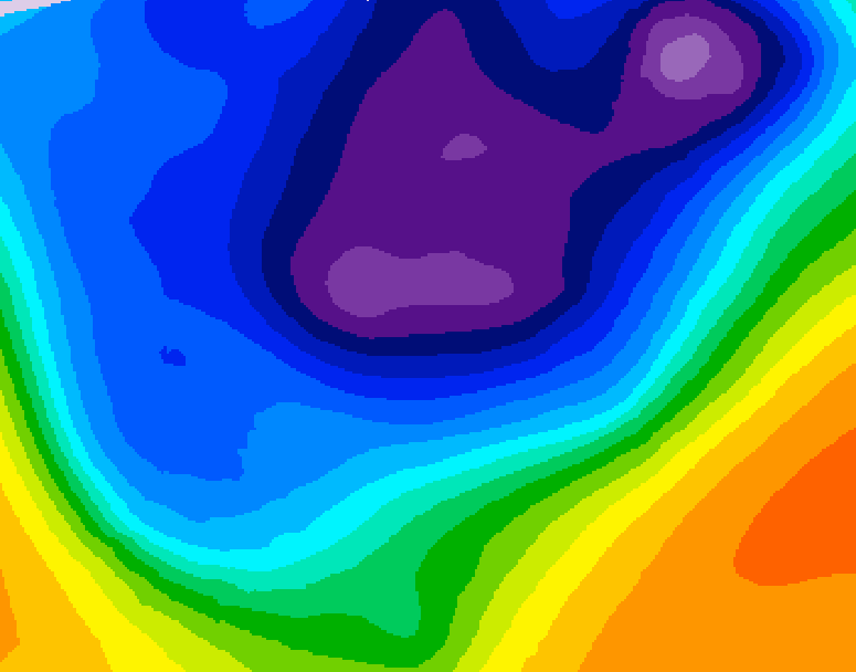 GDPS 500 millibar geopotential height 192 hour forecast chart for Canada based on 2026/03/02 0000Z data
