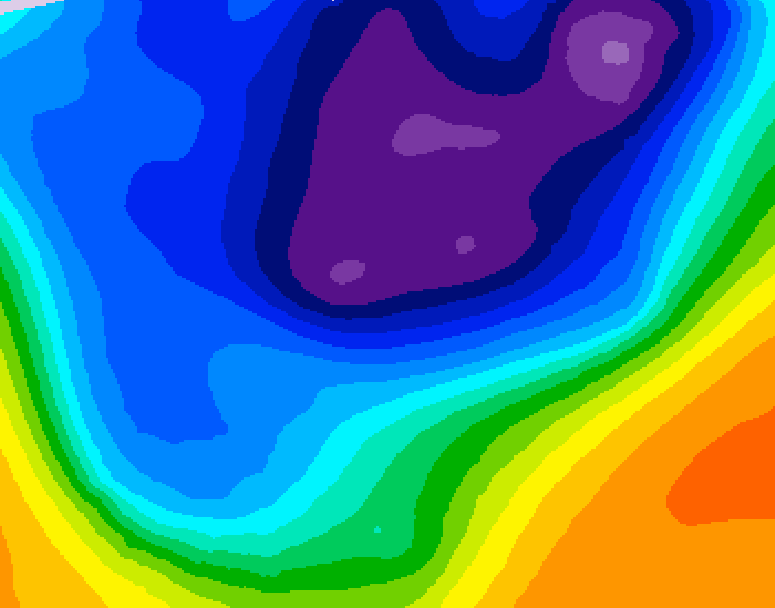 GDPS 500 millibar geopotential height 198 hour forecast chart for Canada based on 2026/03/02 0000Z data