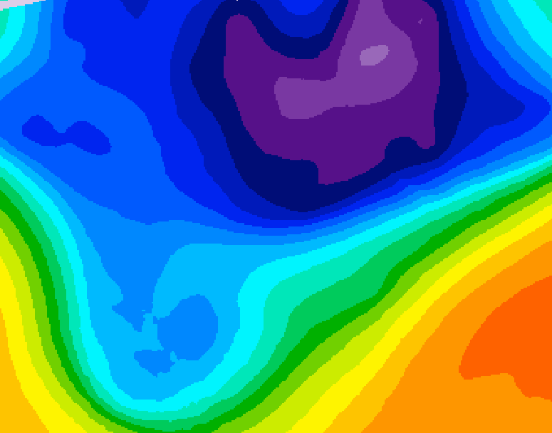 GDPS 500 millibar geopotential height 216 hour forecast chart for Canada based on 2026/03/02 0000Z data