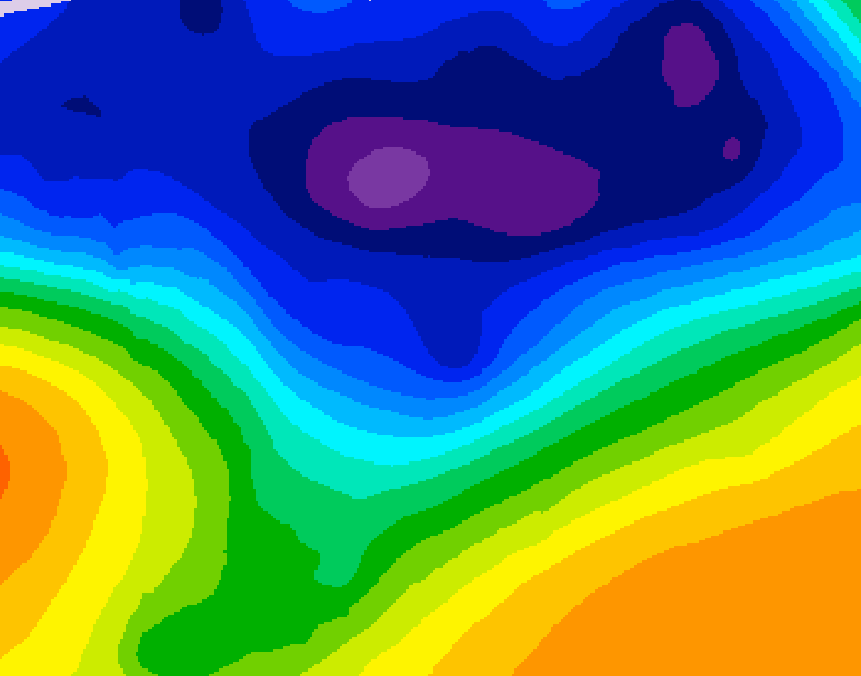 GDPS 500 millibar geopotential height 108 hour forecast chart for Canada based on 2026/03/02 1200Z data