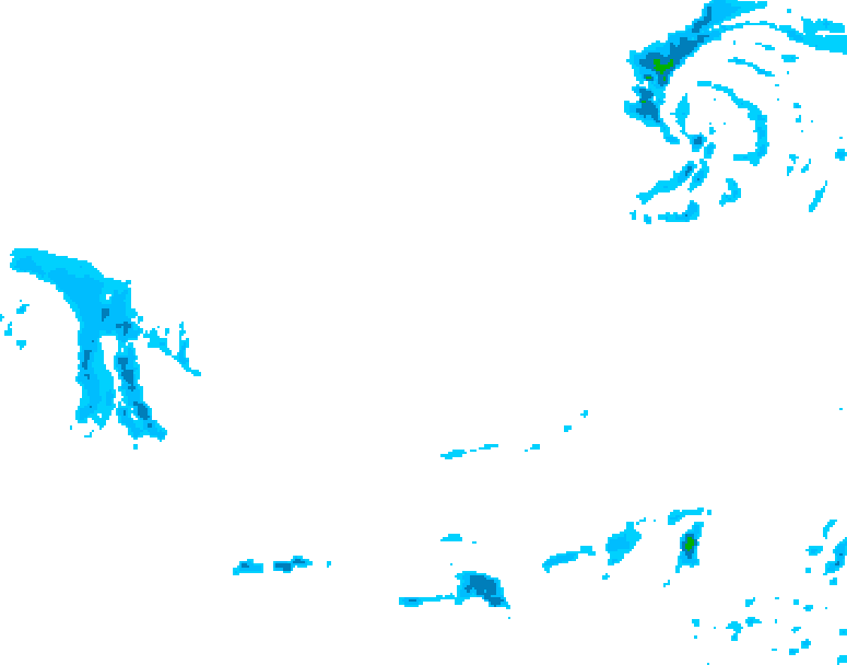 GDPS precipitation 036 hour forecast chart for Canada based on 2026/03/02 0000Z data