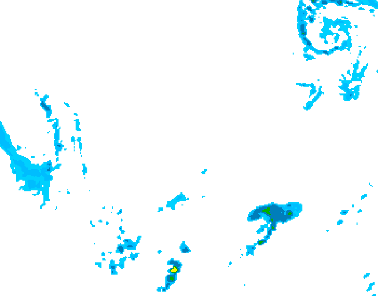 GDPS precipitation 102 hour forecast chart for Canada based on 2026/03/02 0000Z data