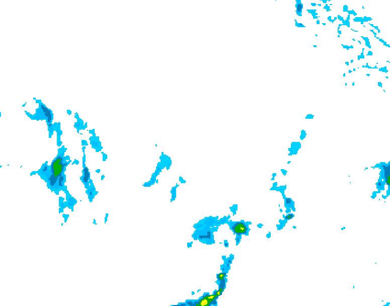 GDPS precipitation 132 hour forecast chart for Canada based on 2026/03/02 0000Z data