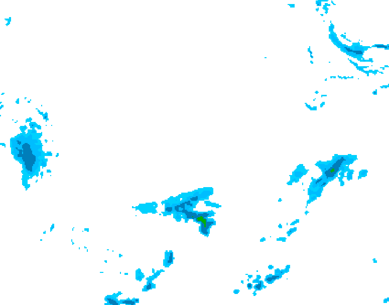 GDPS precipitation 222 hour forecast chart for Canada based on 2026/03/02 0000Z data