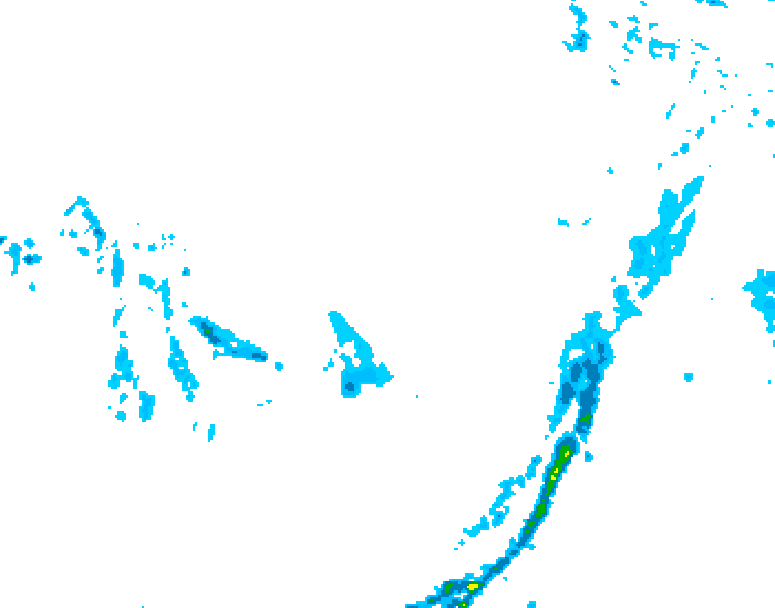 GDPS precipitation 132 hour forecast chart for Canada based on 2026/03/02 1200Z data