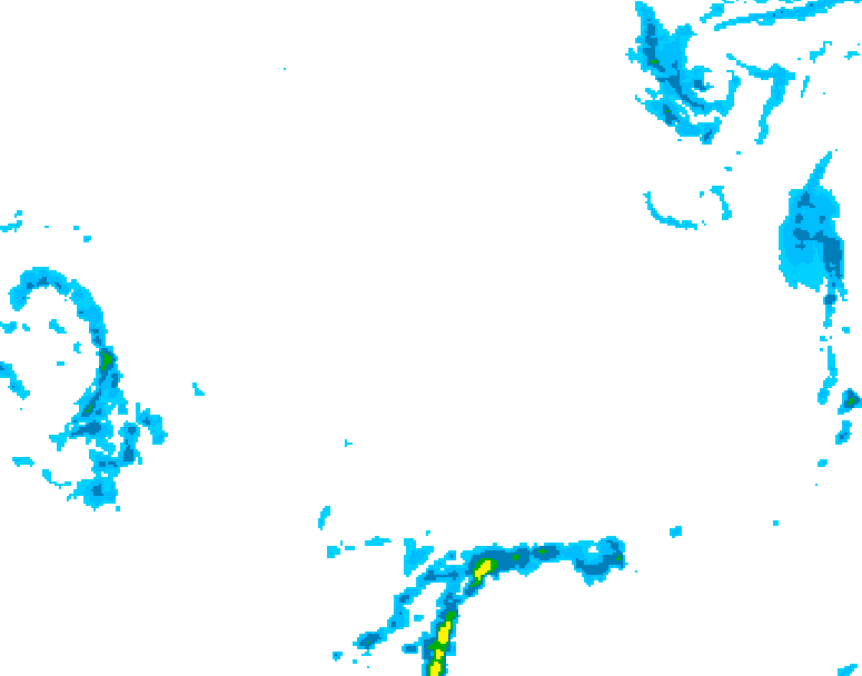 GDPS precipitation 222 hour forecast chart for Canada based on 2026/03/02 1200Z data