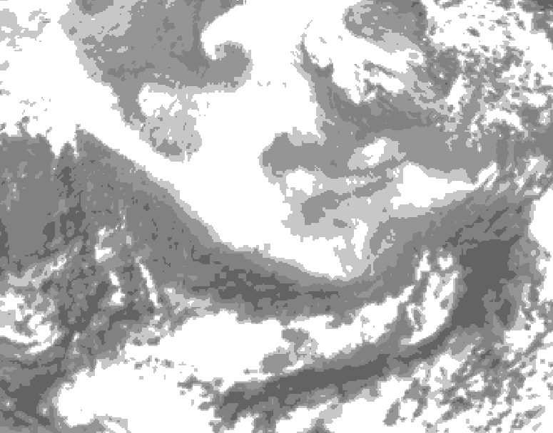 GDPS total cloud 060 hour forecast chart for Canada based on 2026/03/02 0000Z data