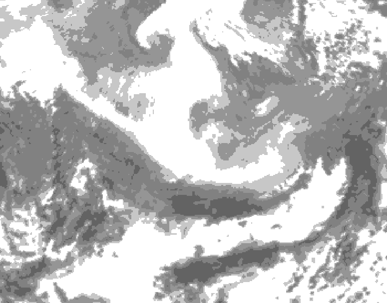 GDPS total cloud 066 hour forecast chart for Canada based on 2026/03/02 0000Z data