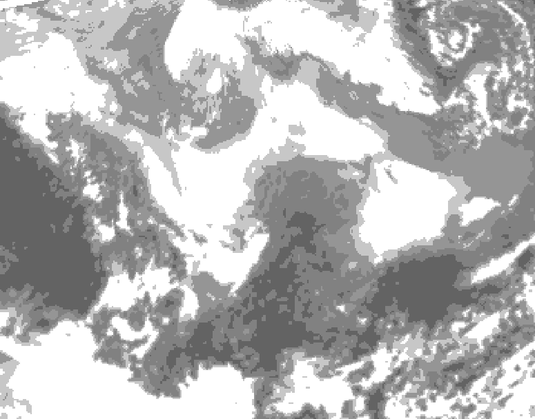 GDPS total cloud 108 hour forecast chart for Canada based on 2026/03/02 0000Z data