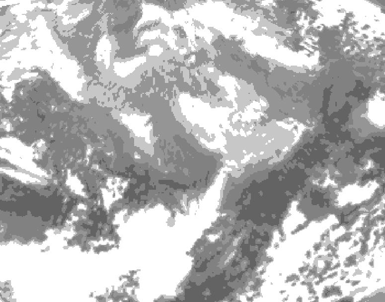 GDPS total cloud 144 hour forecast chart for Canada based on 2026/03/02 0000Z data