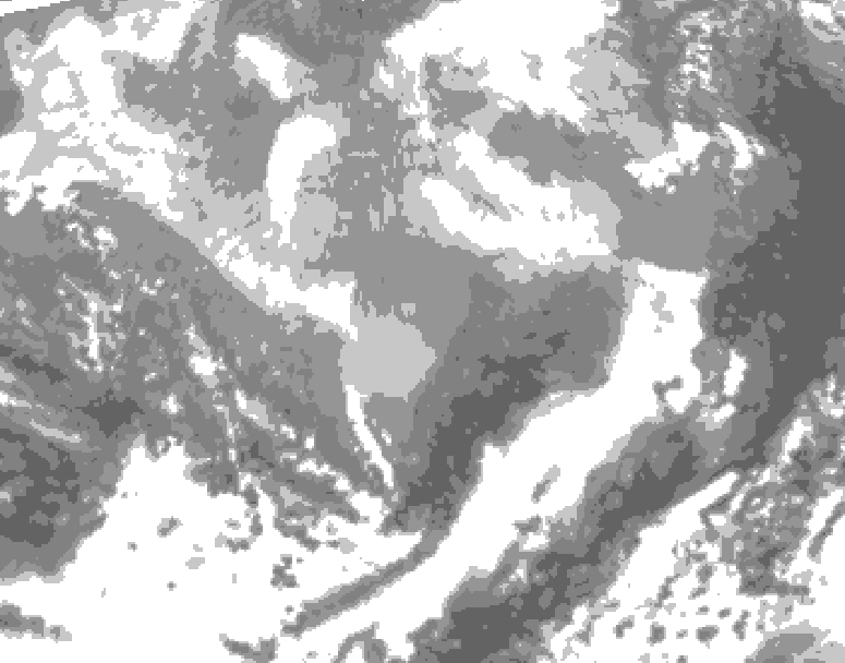 GDPS total cloud 168 hour forecast chart for Canada based on 2026/03/02 0000Z data