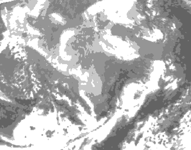 GDPS total cloud 174 hour forecast chart for Canada based on 2026/03/02 0000Z data
