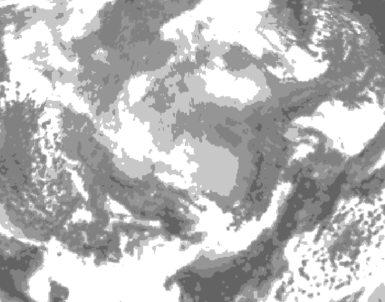 GDPS total cloud 186 hour forecast chart for Canada based on 2026/03/02 0000Z data