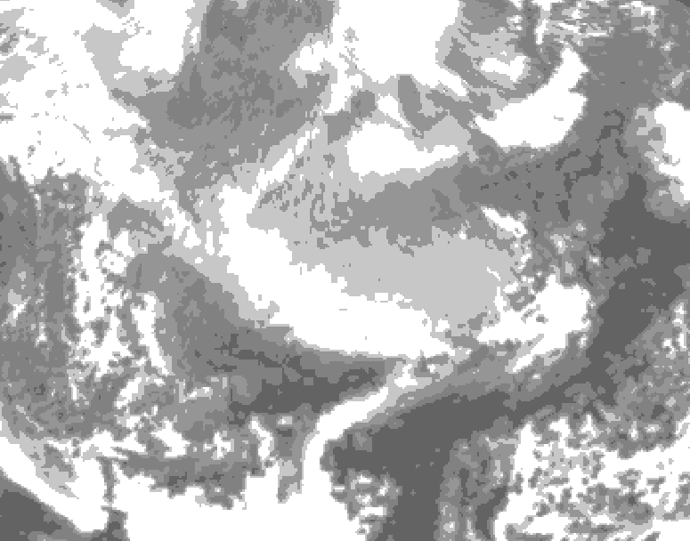 GDPS total cloud 198 hour forecast chart for Canada based on 2026/03/02 0000Z data