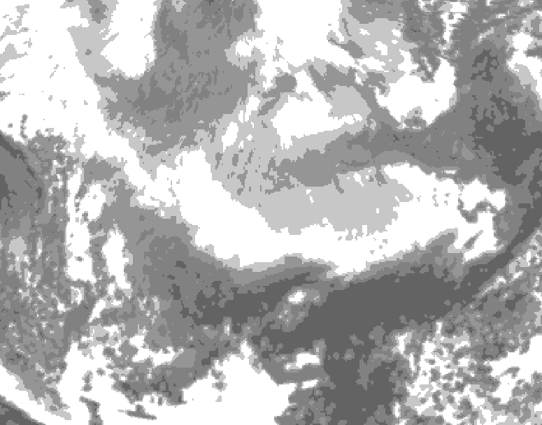 GDPS total cloud 204 hour forecast chart for Canada based on 2026/03/02 0000Z data