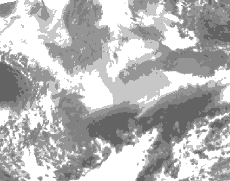 GDPS total cloud 216 hour forecast chart for Canada based on 2026/03/02 0000Z data